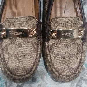Coach Signature Printed Flats